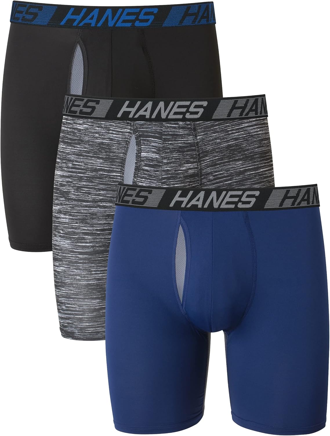 Thumbnail 6 de Hanes Men’s Underwear 3-Pack (Total Support Boxer Briefs or Trunks) with X-Temp Technology
