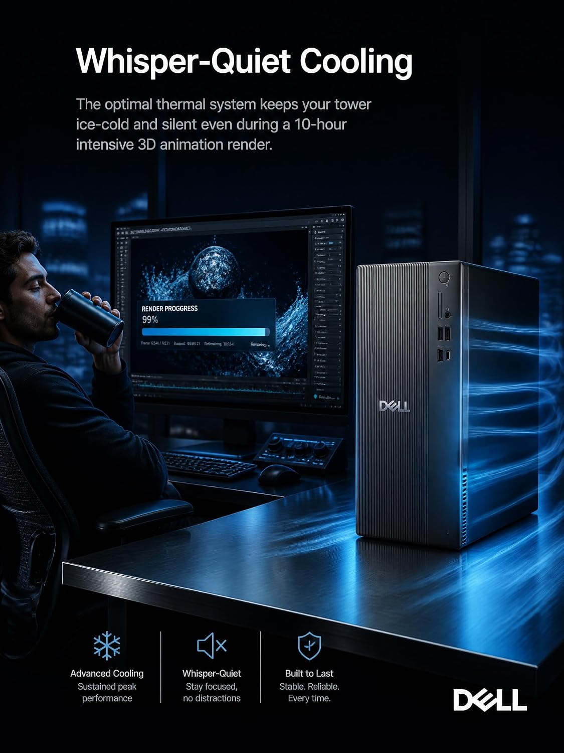 Detalle 1 de Dell Tower Desktop with 32GB Memory