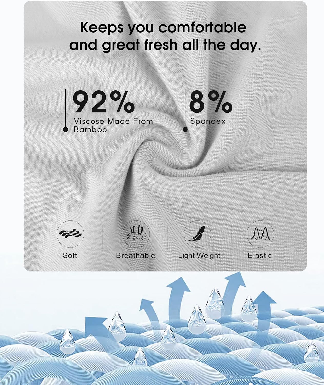 Thumbnail 2 de BAMBOO COOL High Waisted Briefs, 5-Pack