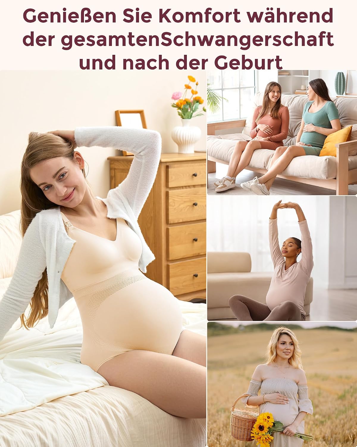 Thumbnail 6 de momcozy Umstandsunterwäsche Hoch Taillie