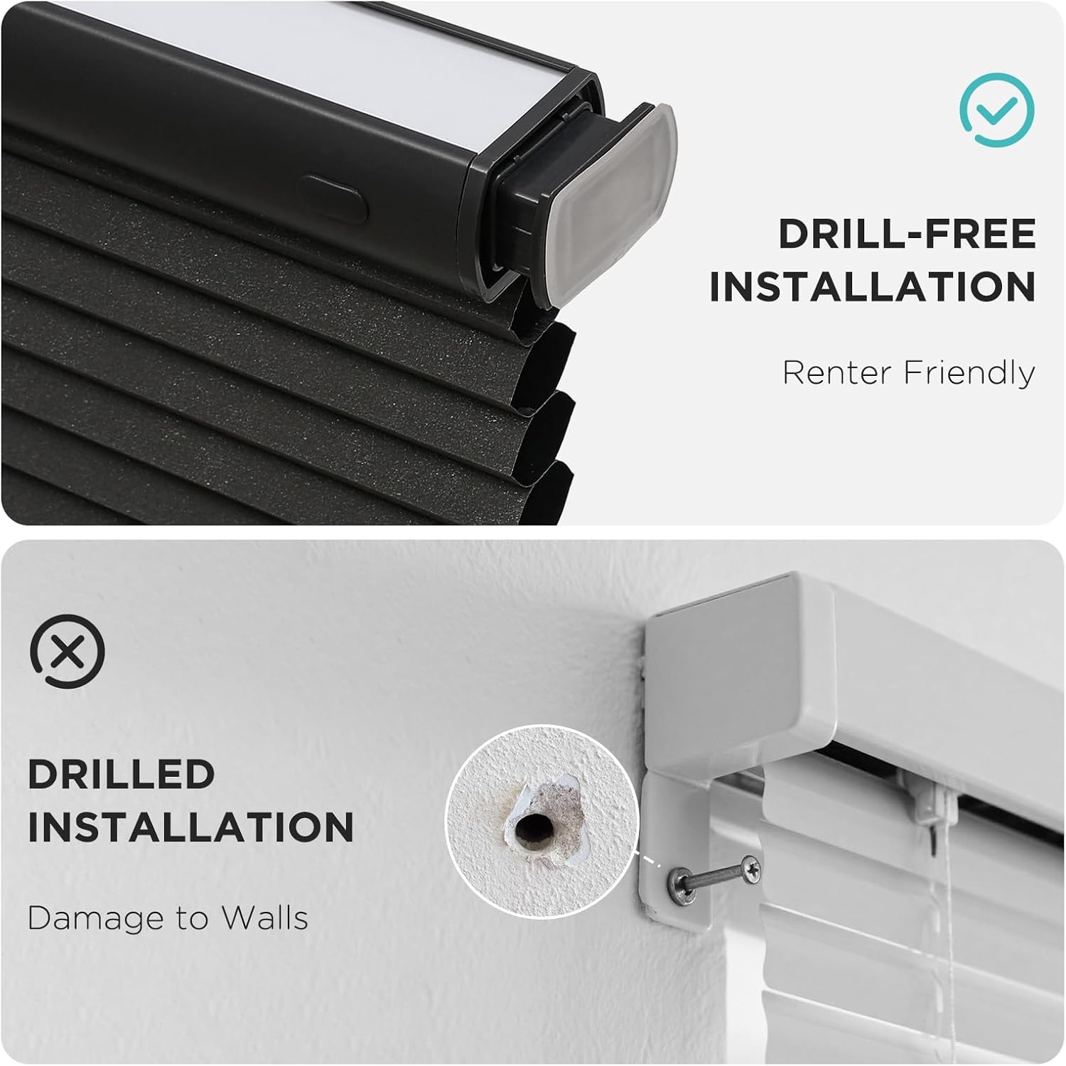 Detalle de Joydeco Blackout Cellular Shades, 46" x 64