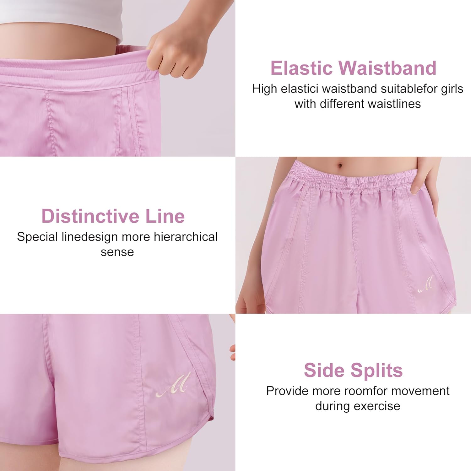 Thumbnail 4 de Zzxlw Girls Shorts – Breathable Quick-Dry Sports Shorts for 7–12 Years