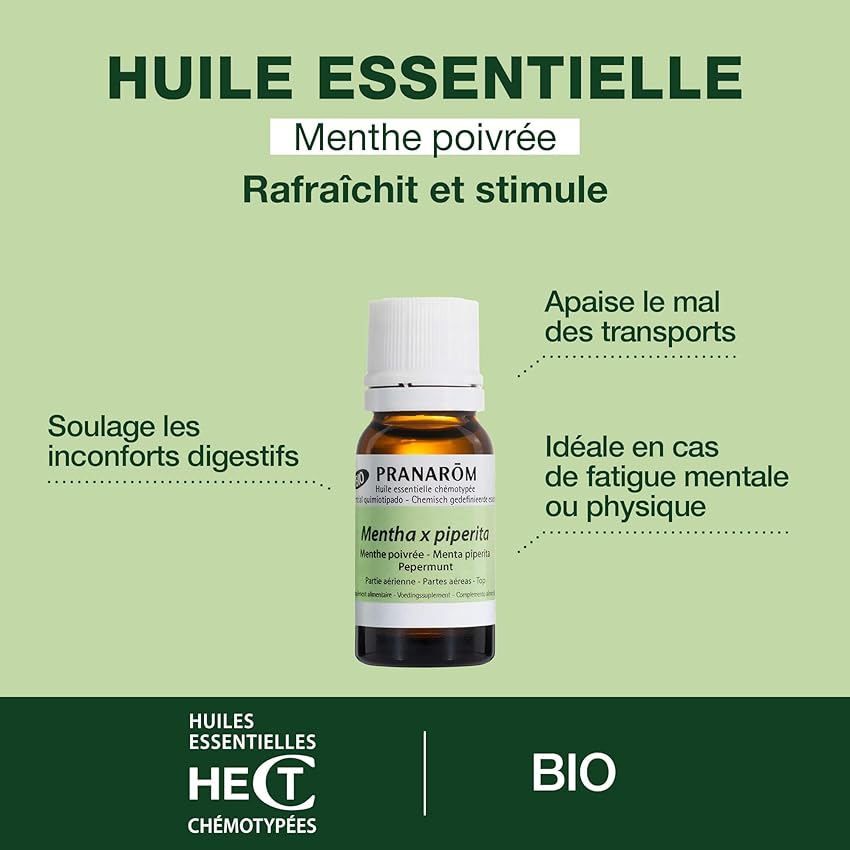 Thumbnail 4 de PRANAROM Menta - Aceite Esencial Digestión y Tonificación 🌱 10ml