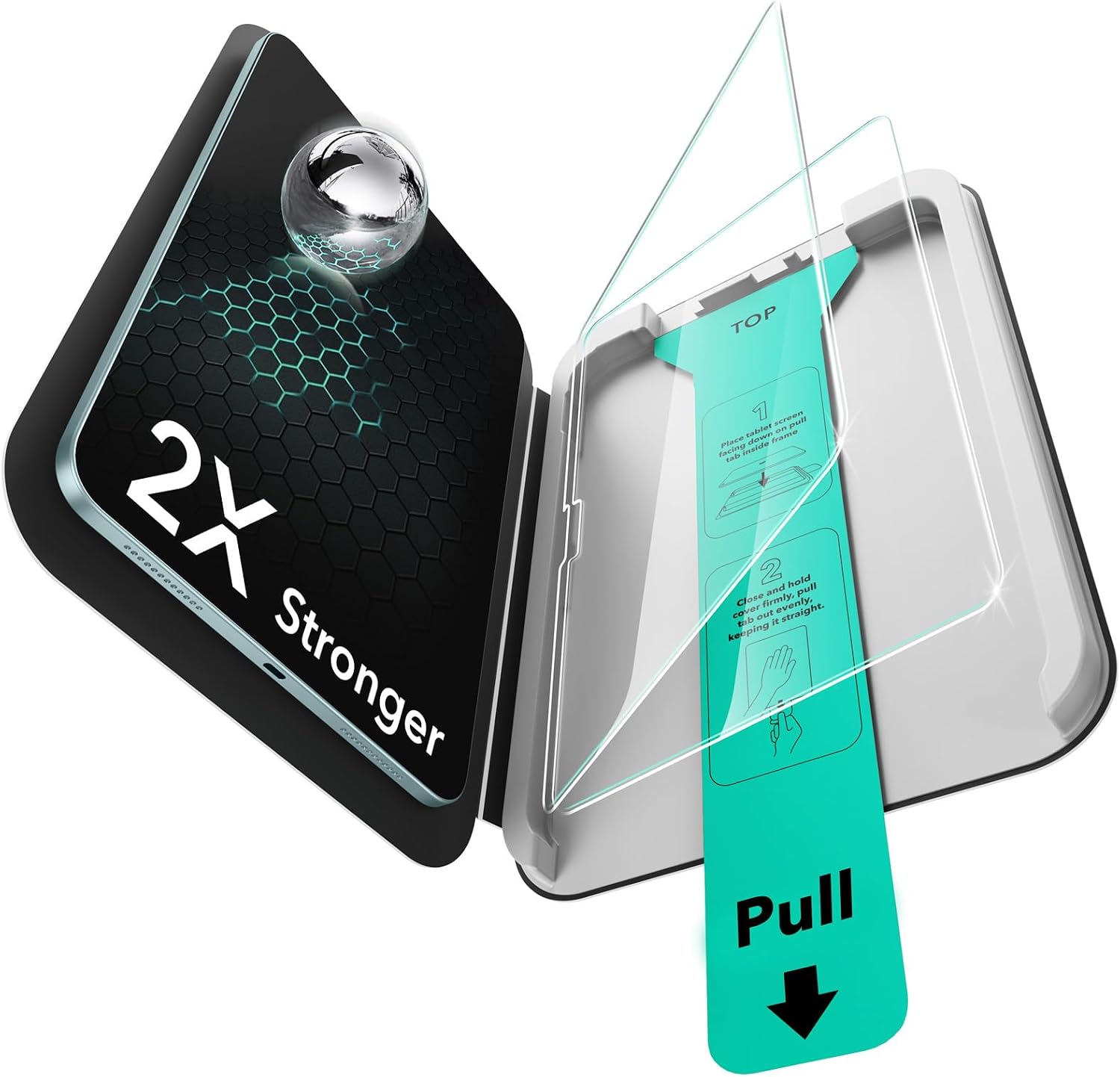 Detalle de ESR 2 Pack iPad Air 11 screen protector