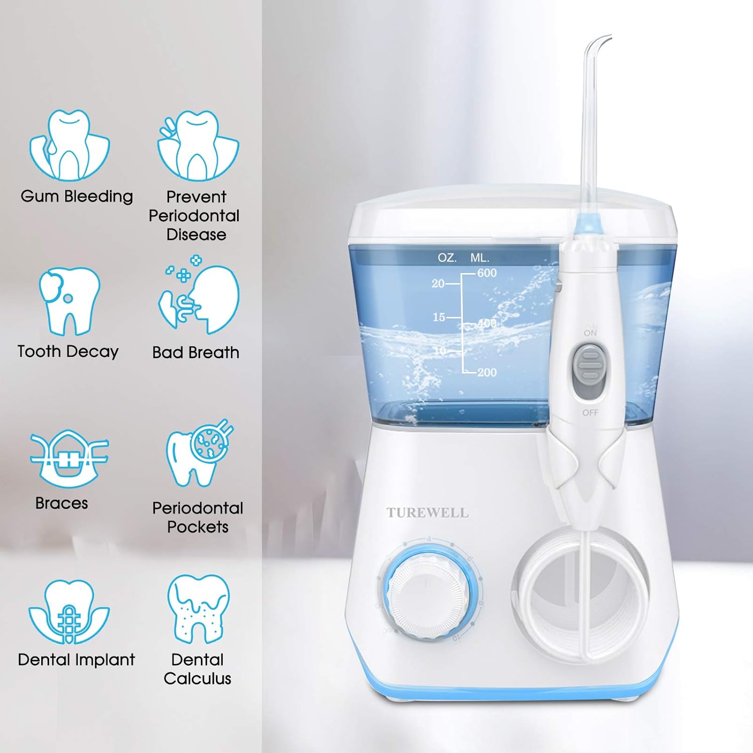 Detalle 2 de TUREWELL Oral Irrigator 600ML