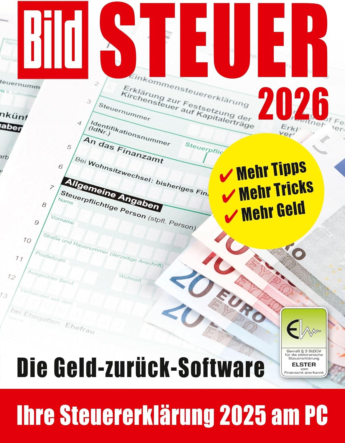 Detalle de BILD Steuer 2026 Steuersoftware 1 Erklärung 🧾