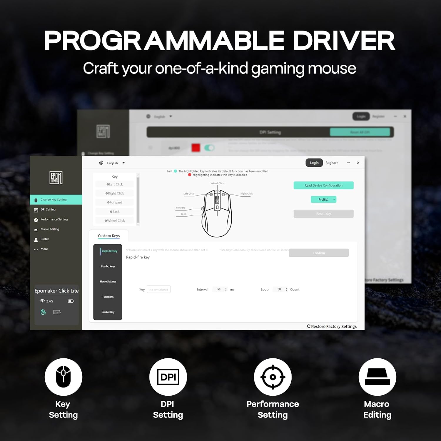 Thumbnail 6 de EPOMAKER Click Lite Wireless Mouse 500mAh