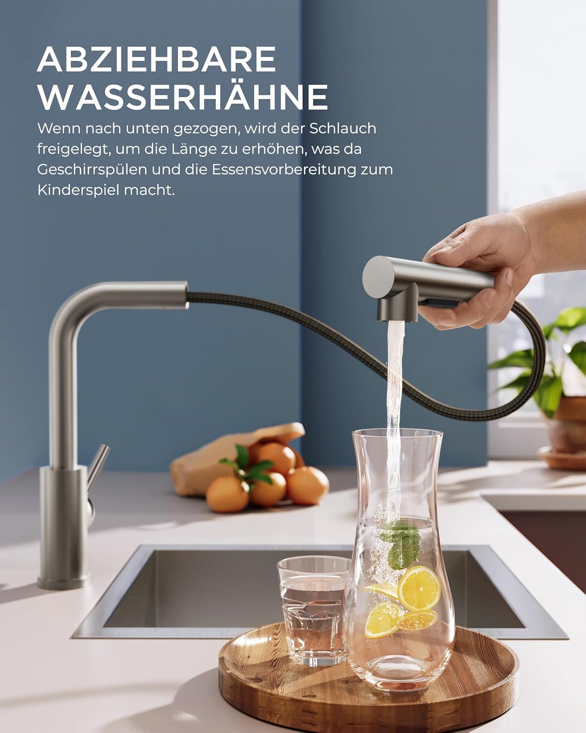 Detalle 2 de FORIOUS Wasserhahn Küche 27×30,6×26,9 cm 🚰