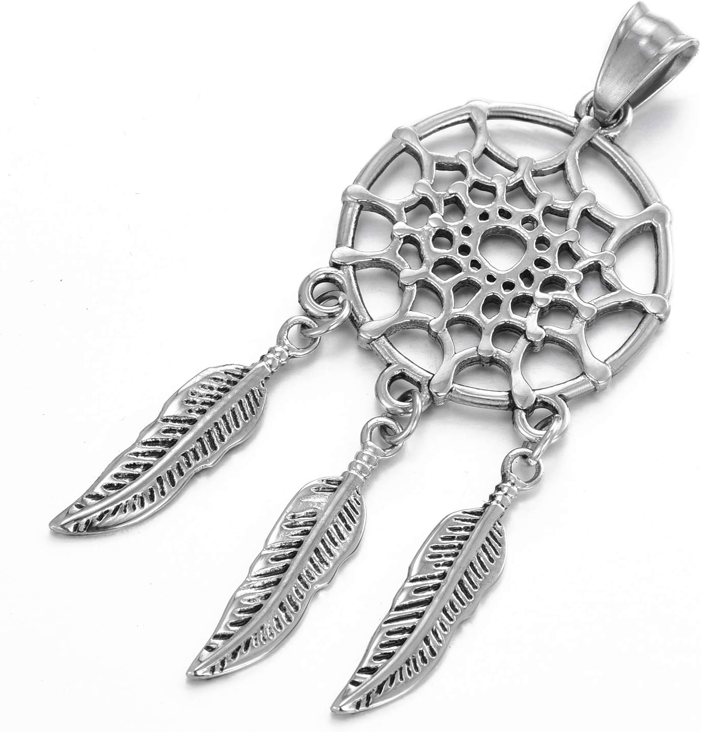 Detalle 2 de Morella Collana da Donna 70 cm con ciondolo acchiappasogni in acciaio inossidabile
