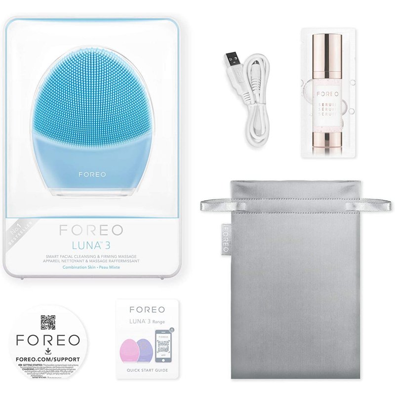 Detalle 2 de Foreo Luna 3 Limpiador Facial para pieles mixtas (azul) — revisión y veredicto