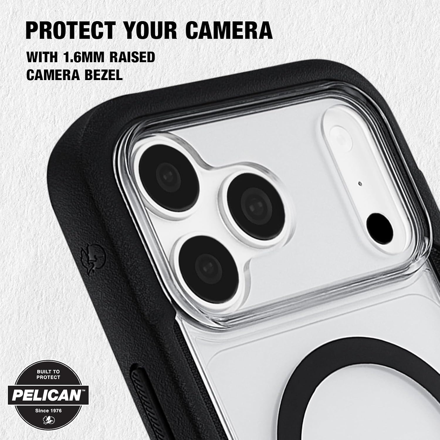 Detalle de Pelican Voyager iPhone 18 Pro用ケース MagSafe対応・2層構造・ベルトクリップホルスター付き