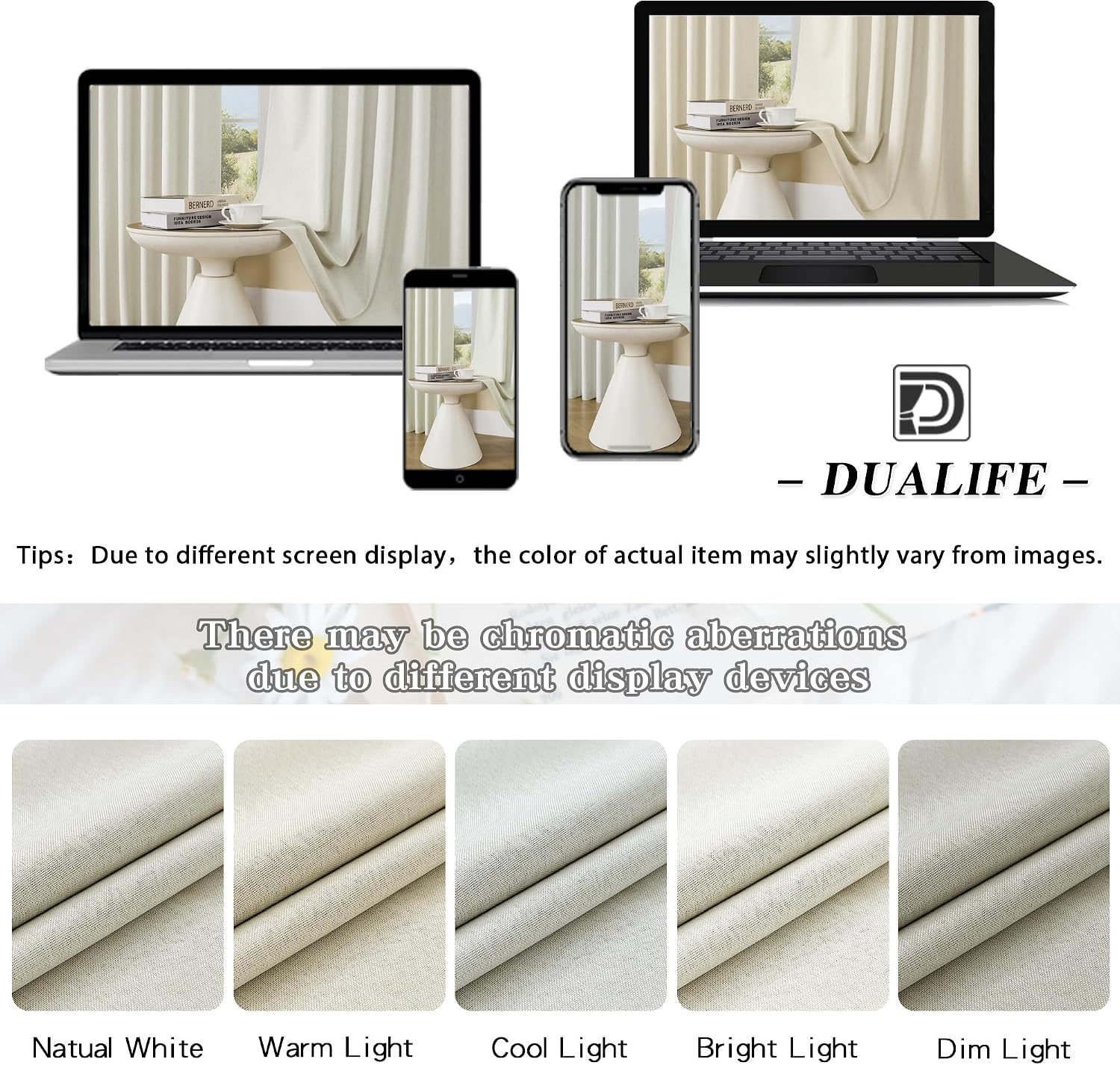 Thumbnail 6 de DUALIFE Blackout Curtains 50x90 Inch