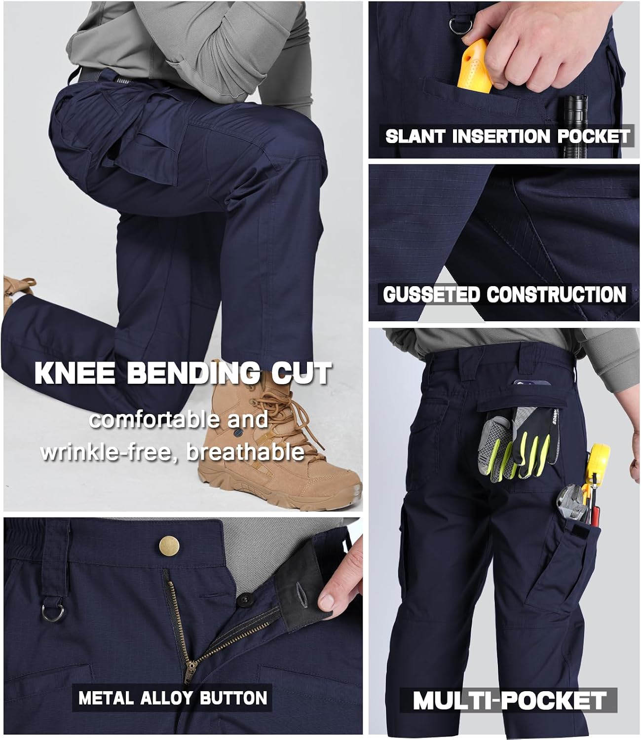 Thumbnail 3 de SPOSULEI Tactical Work Pants for Men