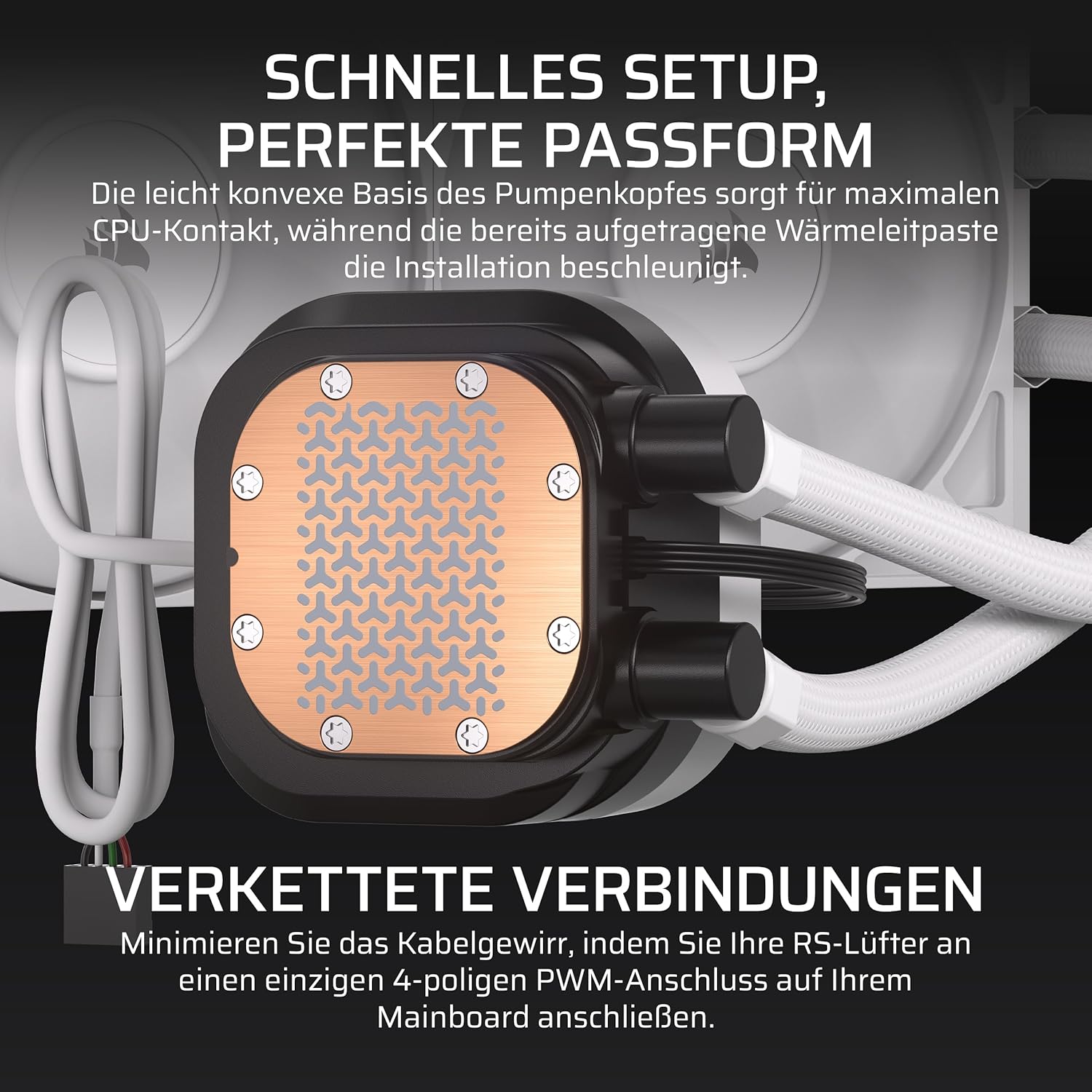 Thumbnail 3 de CORSAIR Nautilus 240 RS LCD Flüssig-CPU-Kühler – 240 mm AiO mit LCD, Weiß