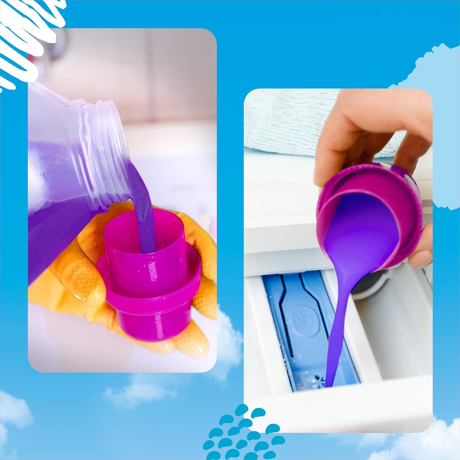 Detalle de Fabuloso Ammorbidente Concentrato Profumato Magnolia & Lavanda 4x1,25L — fragranza che dura settimane e facilita la stiratura