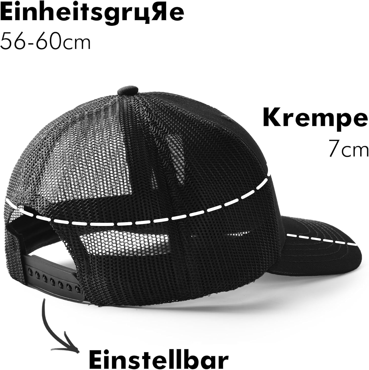 Thumbnail 3 de FURTALK Unisex Trucker Cap aus Netzstoff – verstellbare Baseballkappe für Herren und Damen