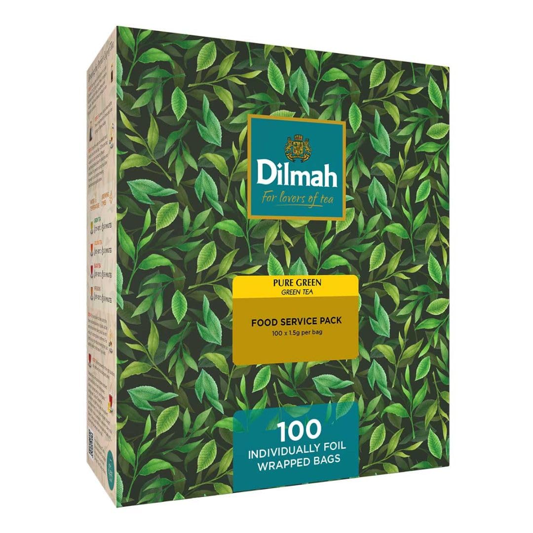 Detalle 2 de Dilmah Jasmin Grüner Tee im 100er Teebeutel-Set (150 g) – mild & blumig