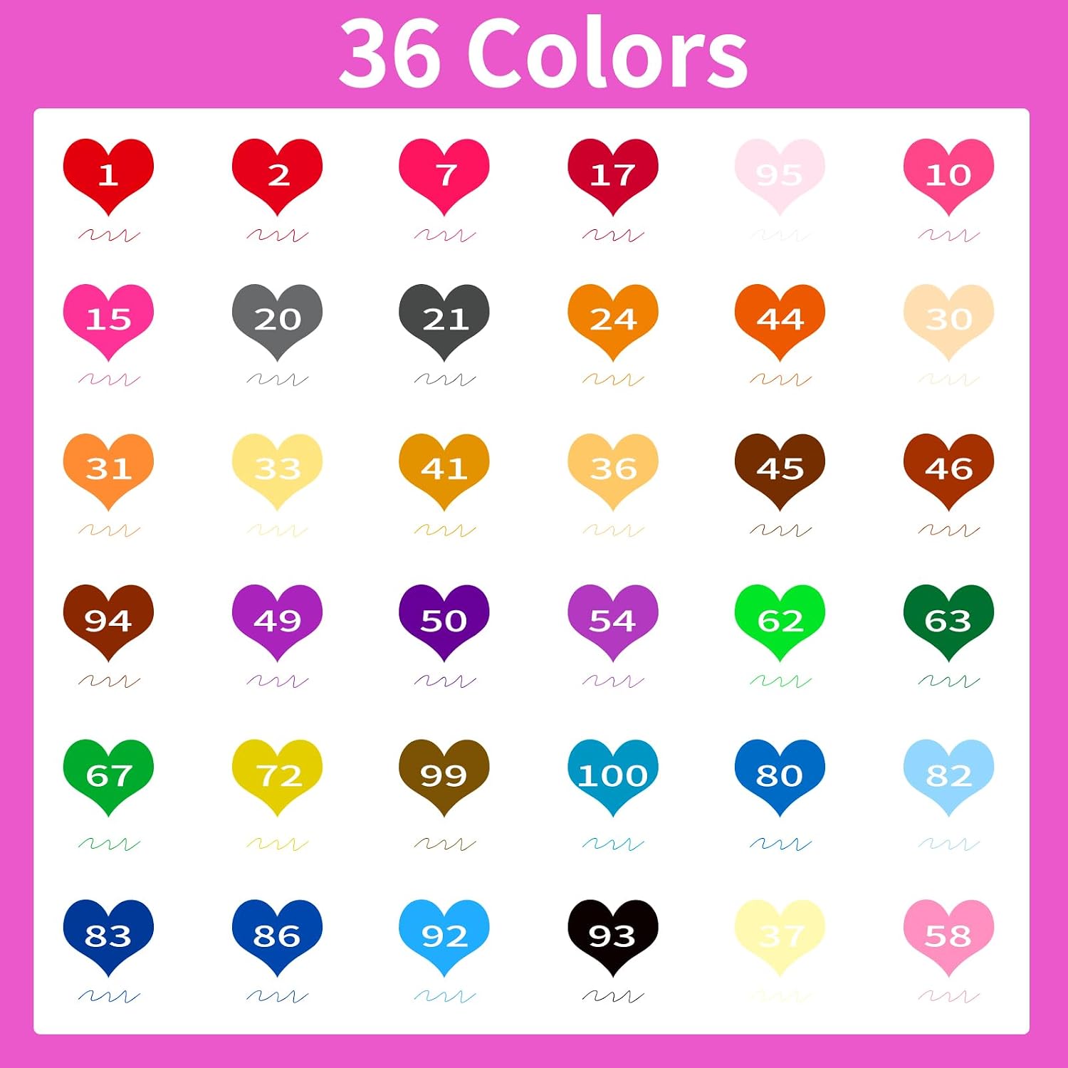 Thumbnail 6 de Soucolor Dual-Tip Brush Markers, 36 Colors