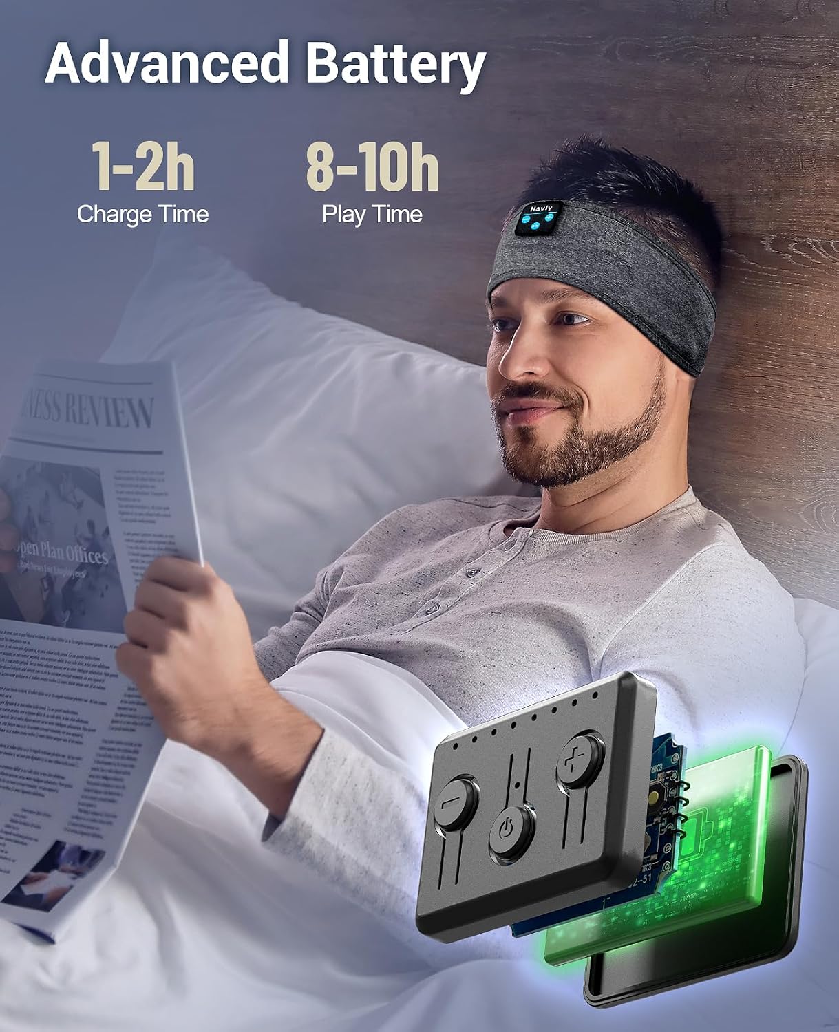 Thumbnail 5 de Navly Auriculares para Dormir Bluetooth 11 h
