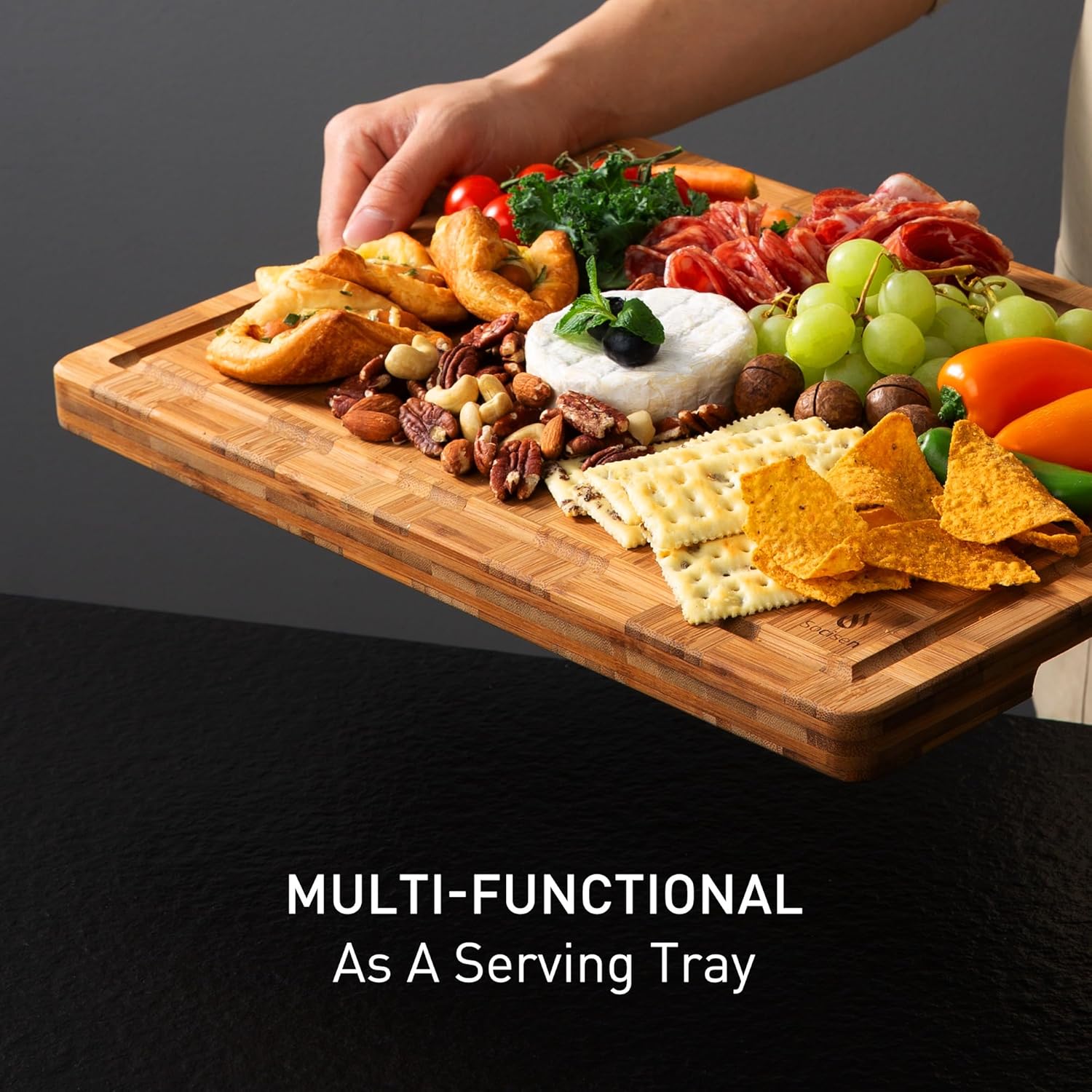 Thumbnail 5 de Socisen 3-Pack Bamboo Cutting Boards 5-Layer ๐ฝ