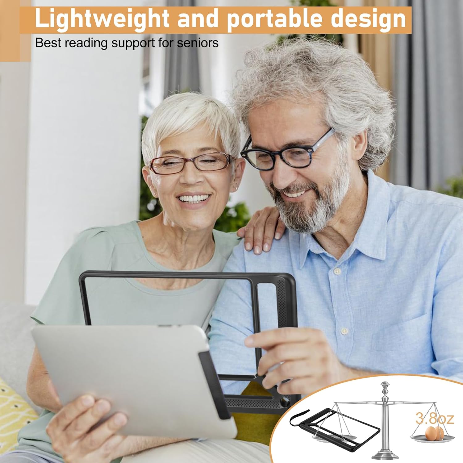 Thumbnail 5 de Tobegiga 5X Full Page Magnifying Glass for Reading (lightweight rectangular magnifier)
