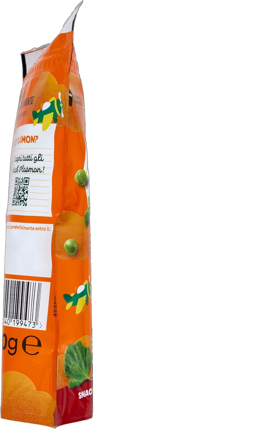 Thumbnail 2 de Plasmon Crick Piselli Spinaci Basilico 6x100 g: snack al forno per bebè, pratico e senza sale aggiunto