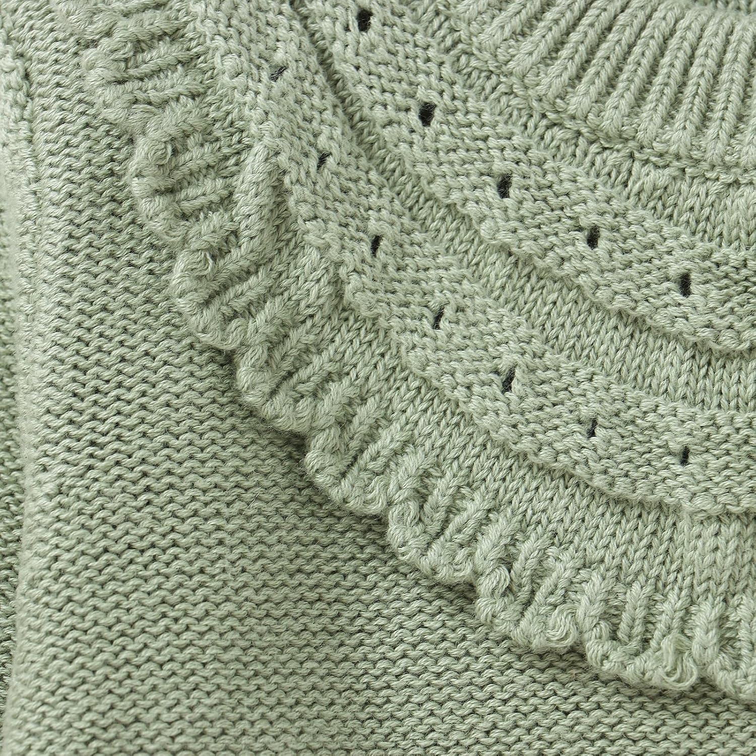 Thumbnail 5 de Hadetoto Cotton Baby Girls Cardigan Knit Long Sleeve Toddler Sweater with Button Closure