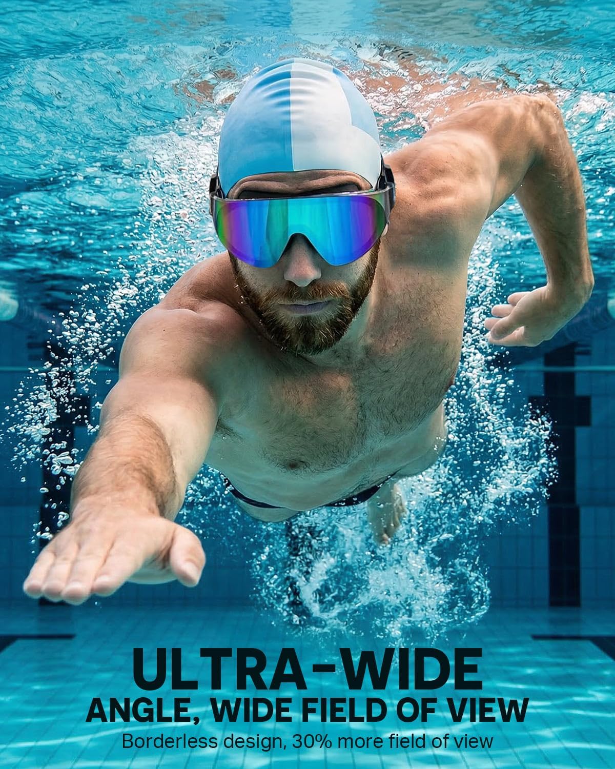 Detalle 2 de Zoomsnail Frameless Swimming Goggles: 180° Wide Vision, Anti‑Fog & Anti‑UV for Adults