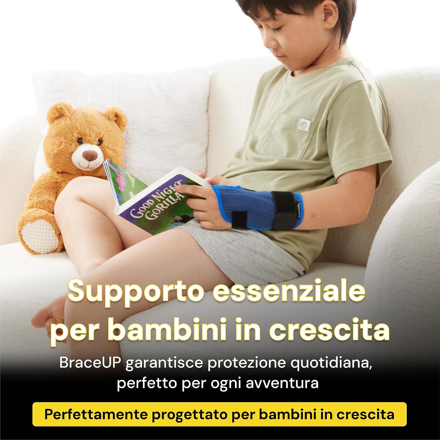 Thumbnail 6 de BraceUP Fascia da Polso Stabilizzata Bambini Blu