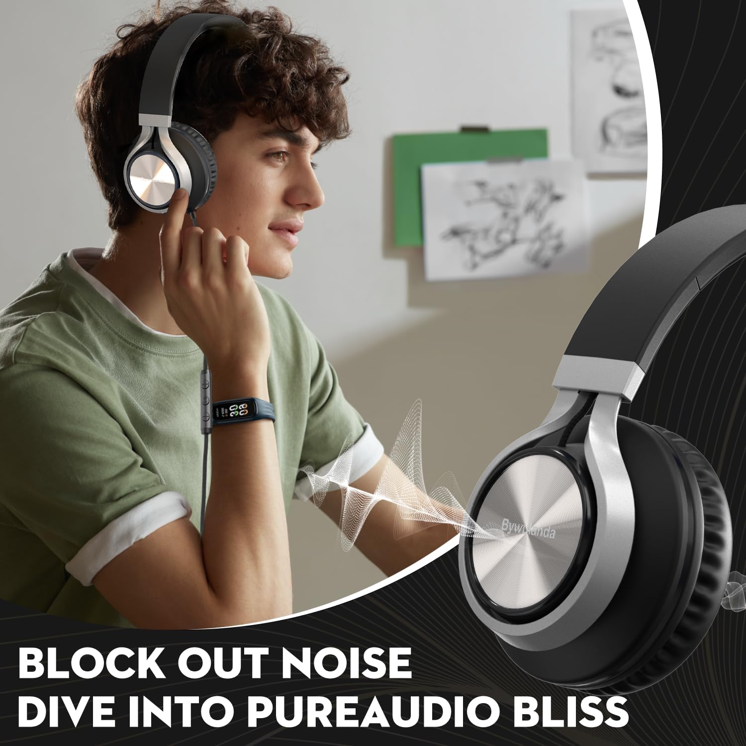 Thumbnail 1 de Bywulanda USB C headphones 40mm