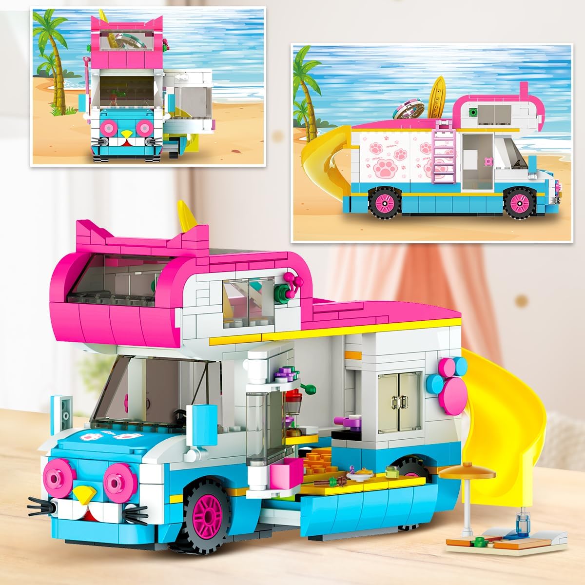 Thumbnail 4 de CUBIMANA 3-in-1 Wohnmobil Bausteine 494 Teile đ§©