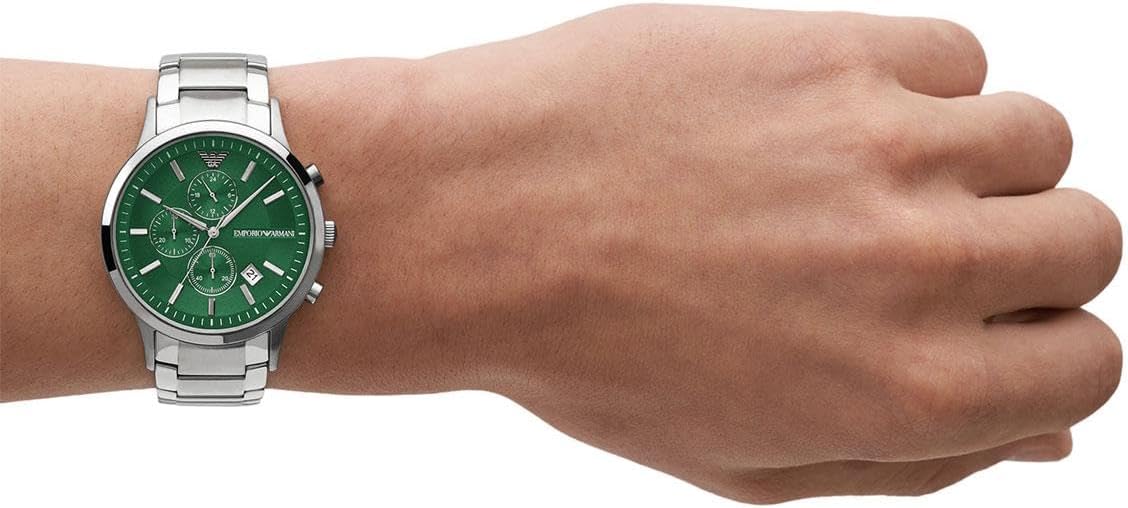Thumbnail 3 de Emporio Armani Orologio Uomo Movimento – Cassa 43 mm, acciaio e cassa verde