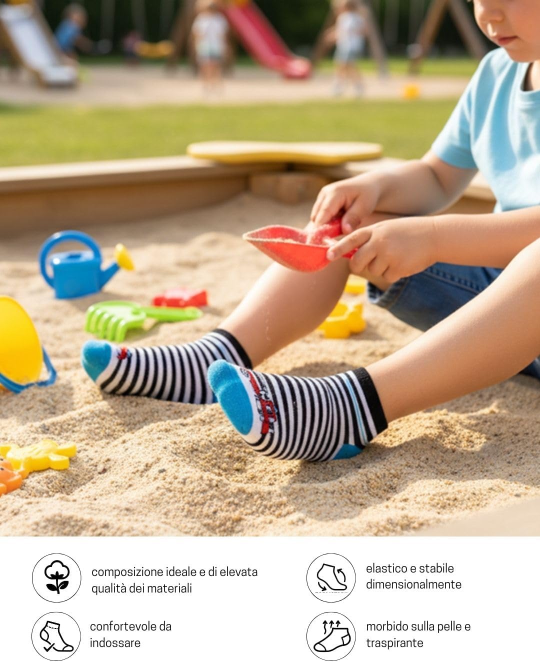 Thumbnail 3 de Confezione sockenkauf24 da 10 paia di calzini corti per bambini e ragazzi in cotone