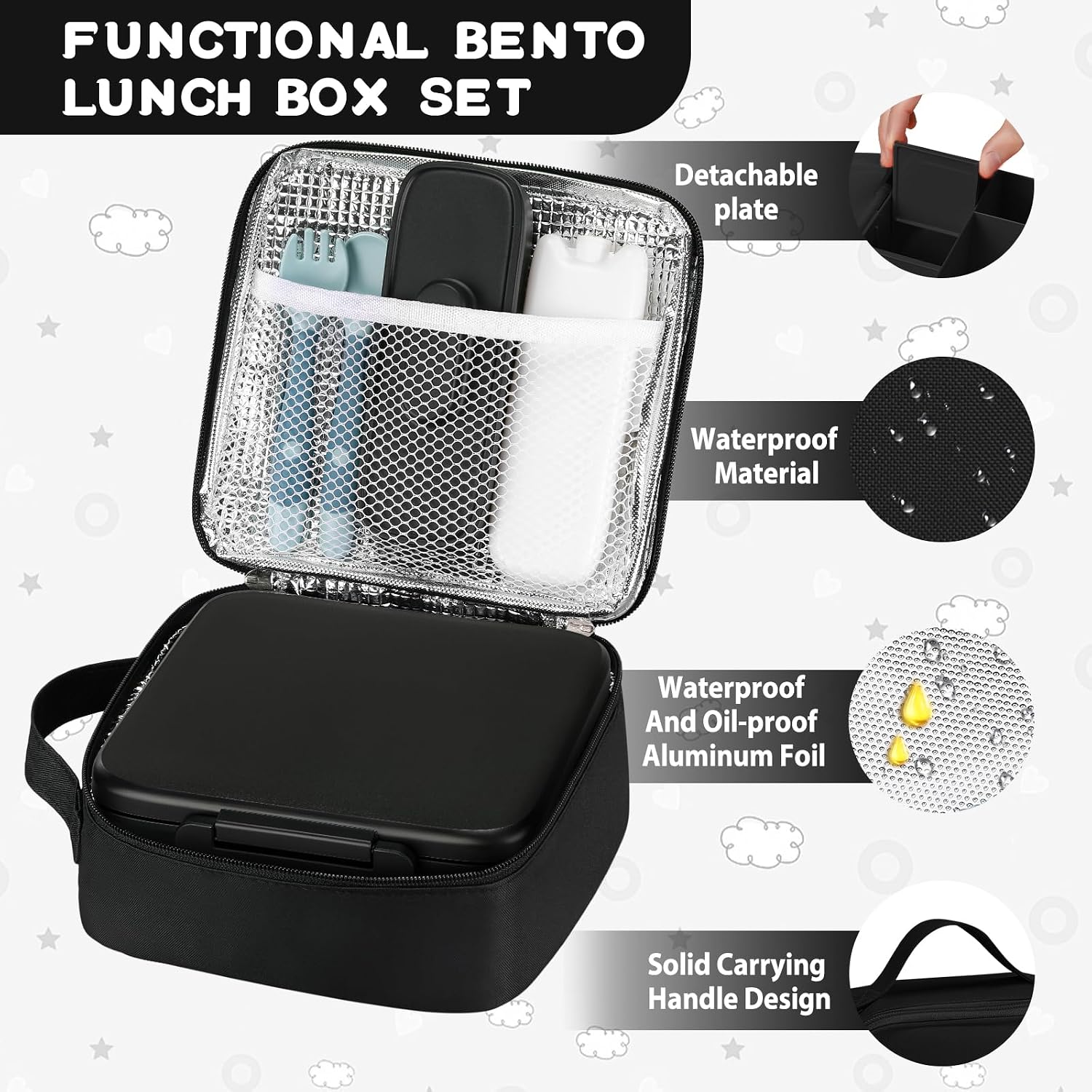 Detalle de MAISON HUIS Bento Lunch Box 1.6L