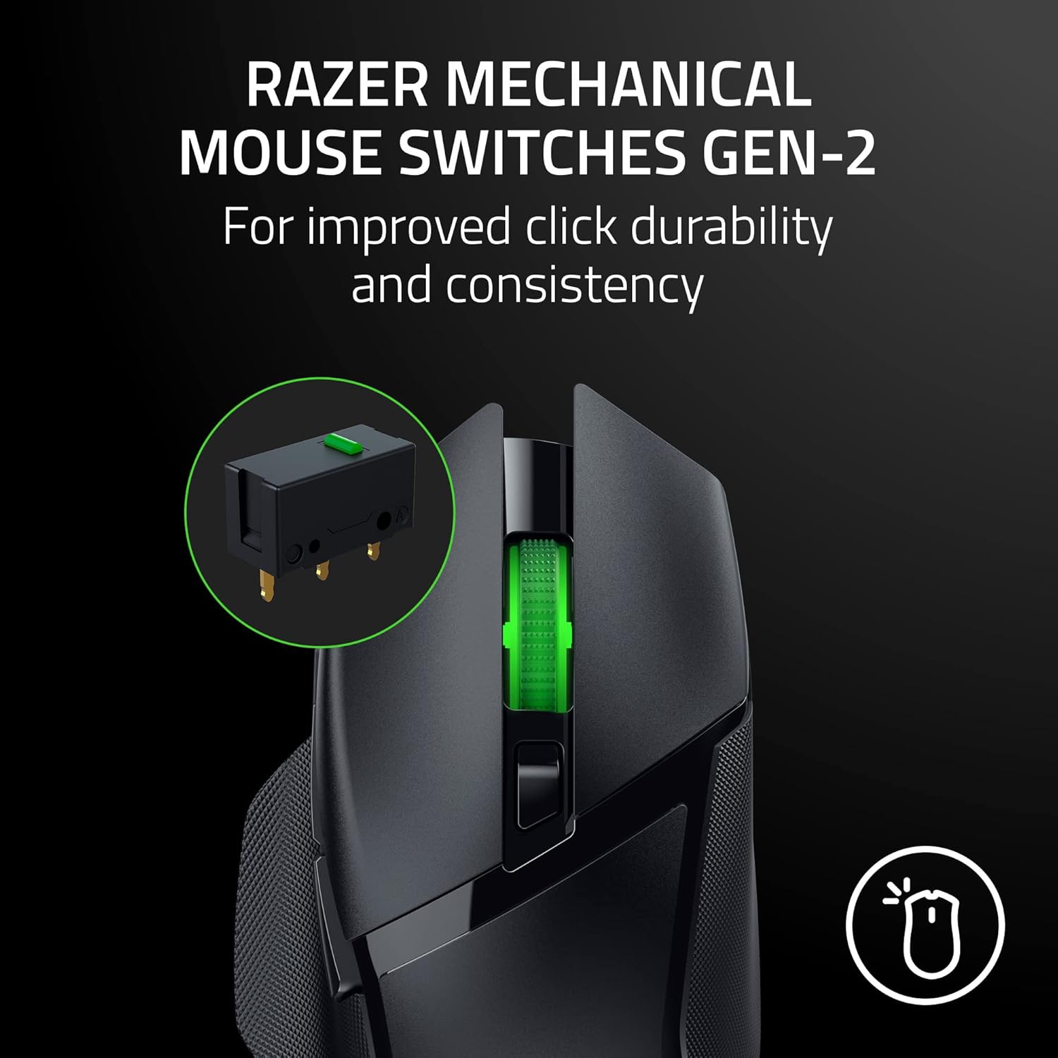 Thumbnail 5 de Razer Basilisk V3 X HyperSpeed — Wireless Gaming Mouse with 18K Optical Sensor, Chroma RGB, 9 Programmable Controls