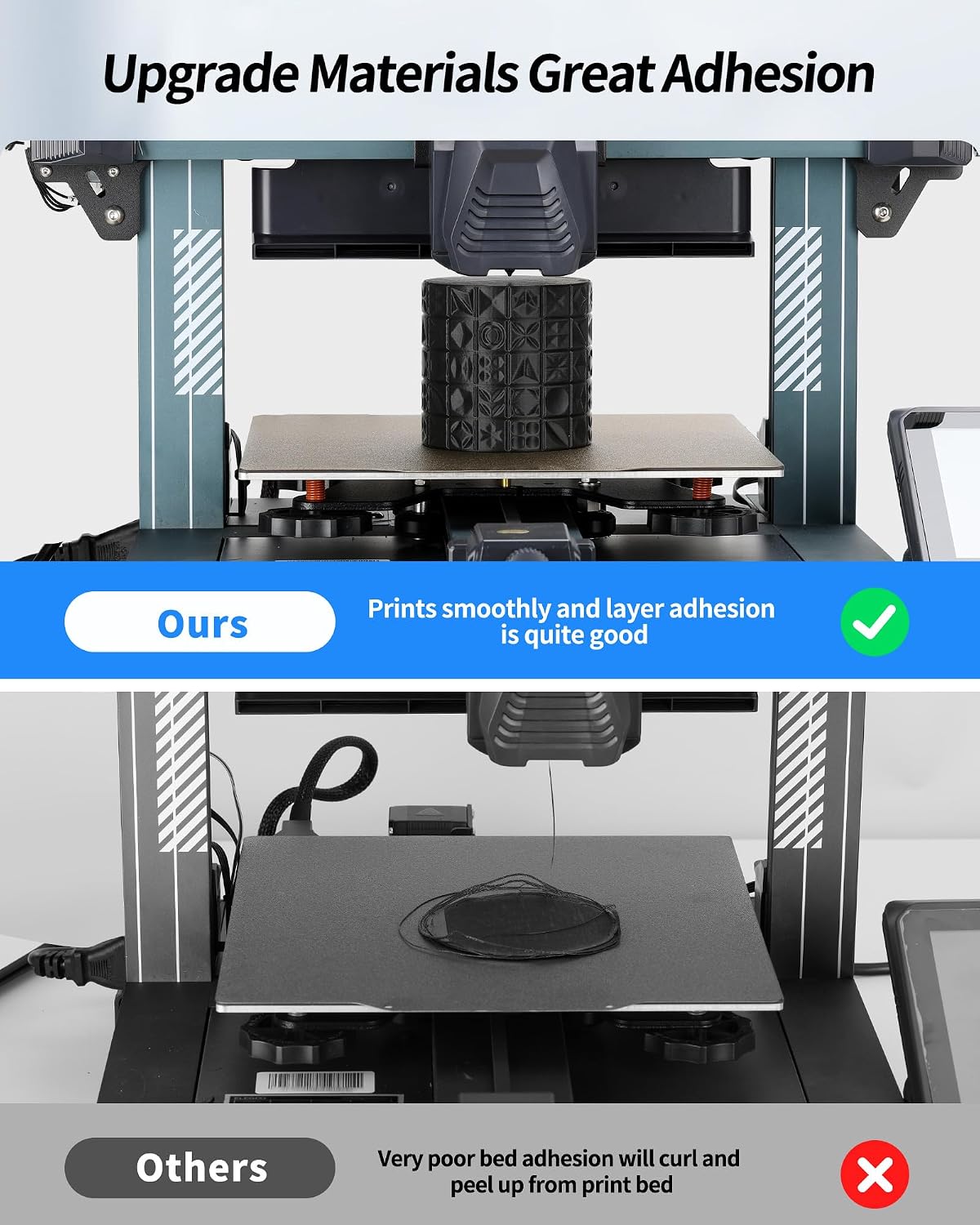 Thumbnail 1 de LANDU PLA Filament 1.75mm 1kg Black – Precise, Consistent 3D Printing for Everyday Projects