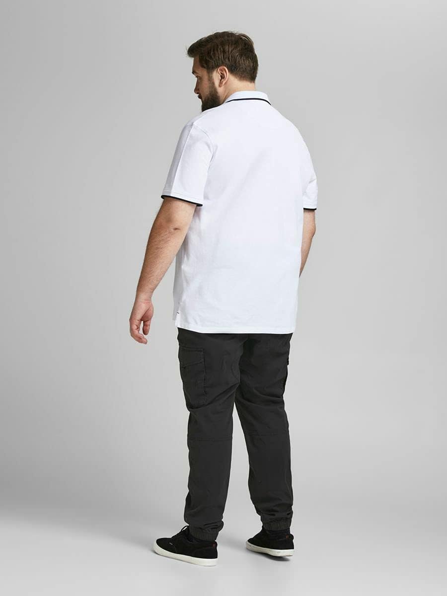 Thumbnail 2 de JACK & JONES Mens Stretch Cuffed Cargo Pants (Cotton) — Slim Tapered ankle-height cargo trousers