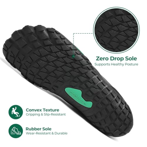 Detalle de SAGUARO Barefoot Zapatillas Minimalistas para Mujer, Zero Drop, Antideslizante – Vanta Negro Gr.42