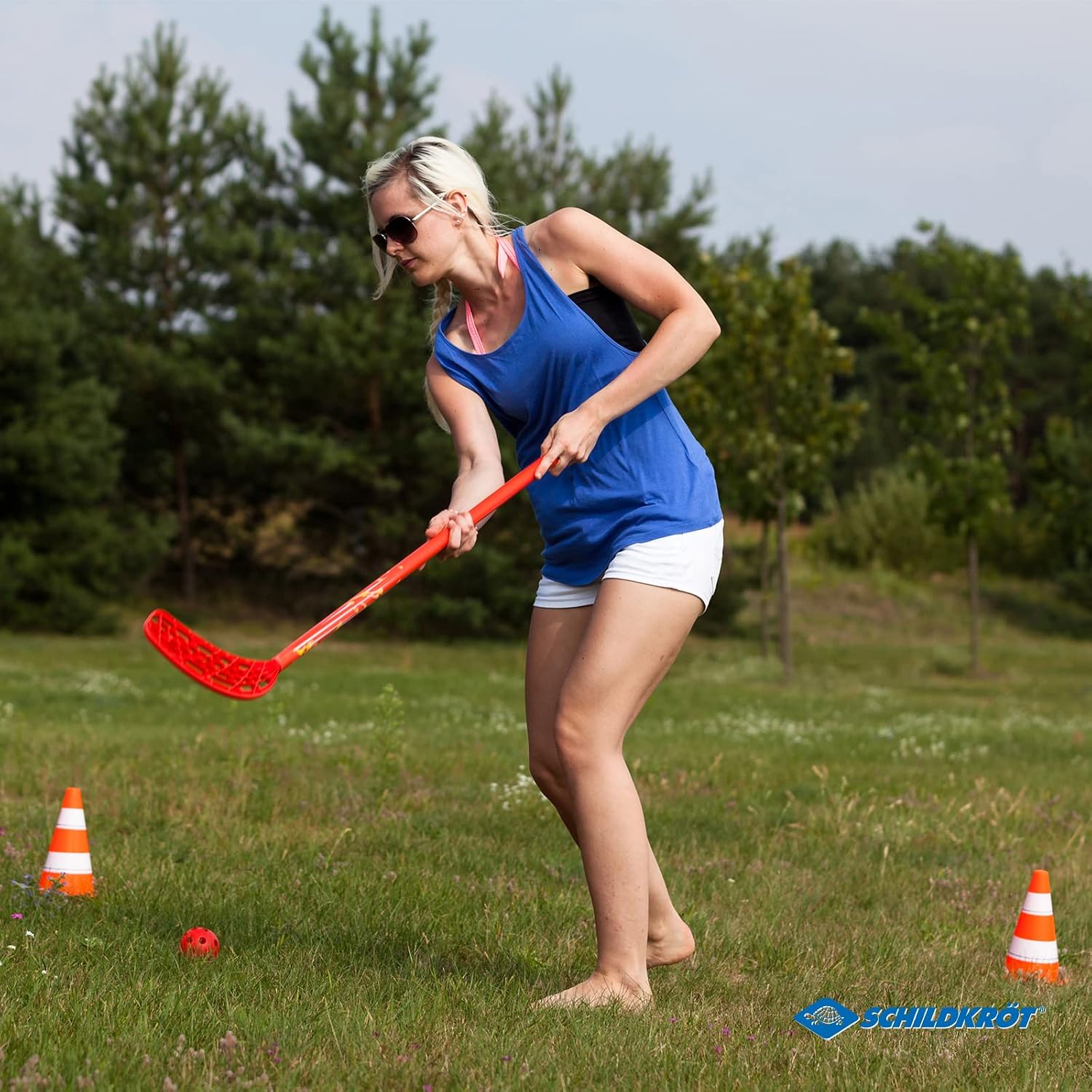 Thumbnail 1 de Schildkröt 970134 Traffic Cones, Set of 4, Weatherproof Orange and White