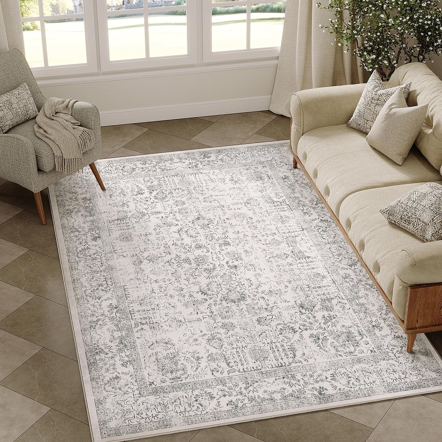 Thumbnail 2 de HUGEAR Vintage Grey rug 60x240cm