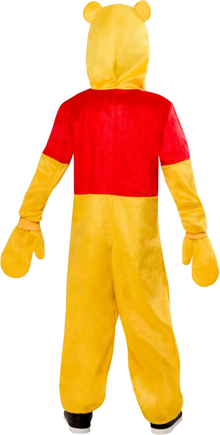 Detalle 2 de Party City Disney Winnie the Pooh Zipster Costume for Kids, Fleece Zip-Up