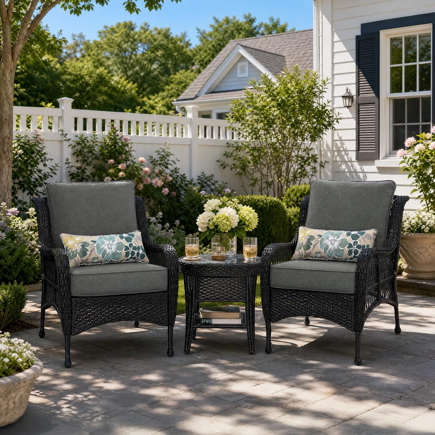 Detalle de BPS Patio Seat Cushions, 23 x 26 Inch