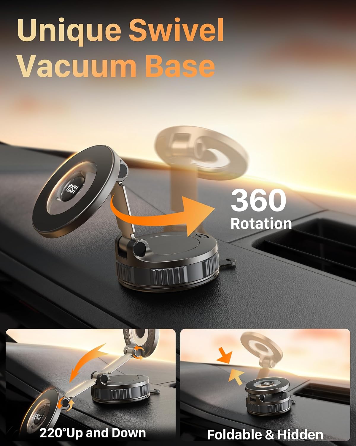 Thumbnail 5 de YOSH Vacuum Magnetic Phone Holder 360°