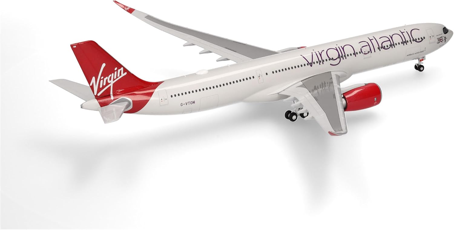 Detalle de Herpa 572934 Virgin Atlantic Airbus A330-900neo, model samolotu 1:200