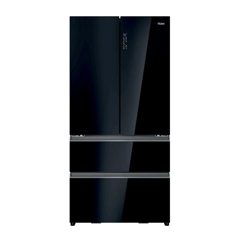 Detalle de Haier HFR79F19DFGB, frigorífico de cuatro puertas No Frost de 703 L, negro y WiFi