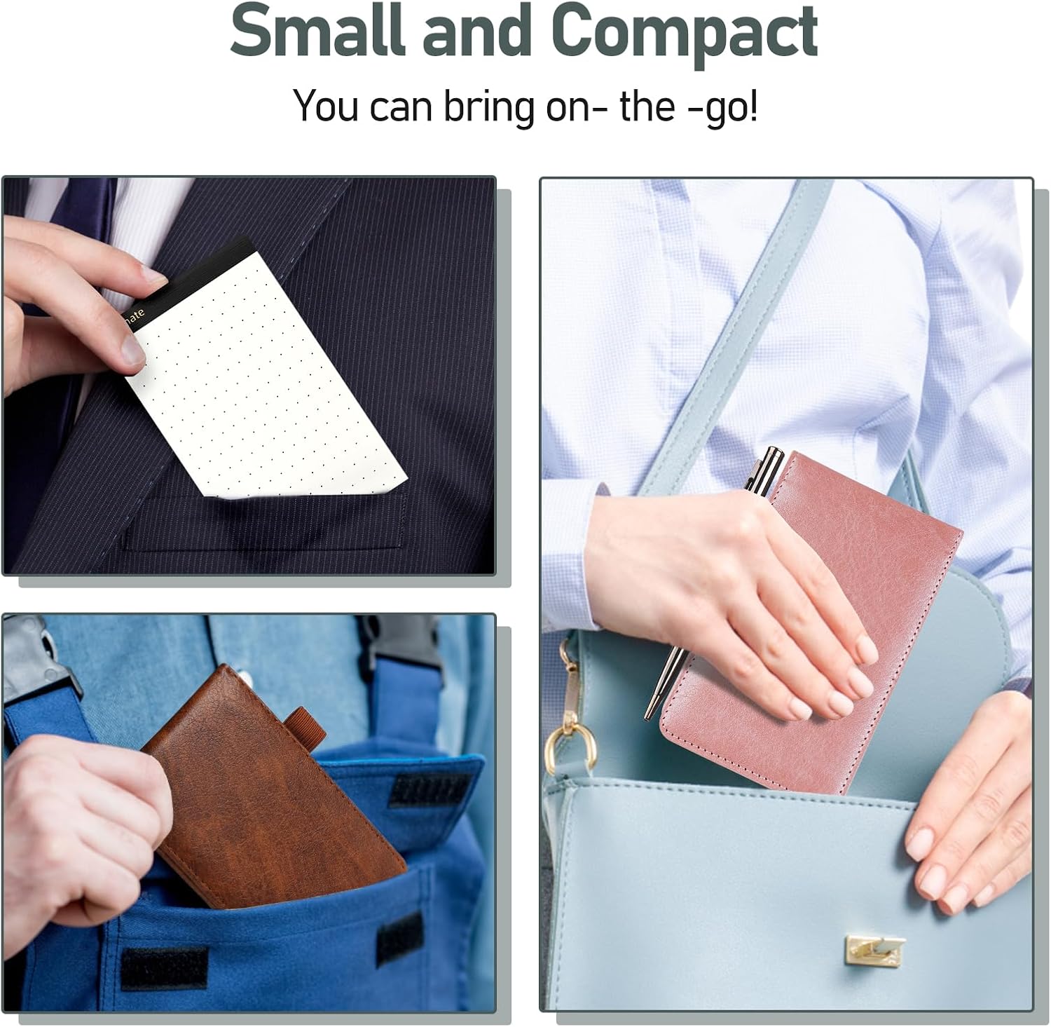 Detalle 1 de WEMATE Pocket Notebook Set, 3 x 5 Inch