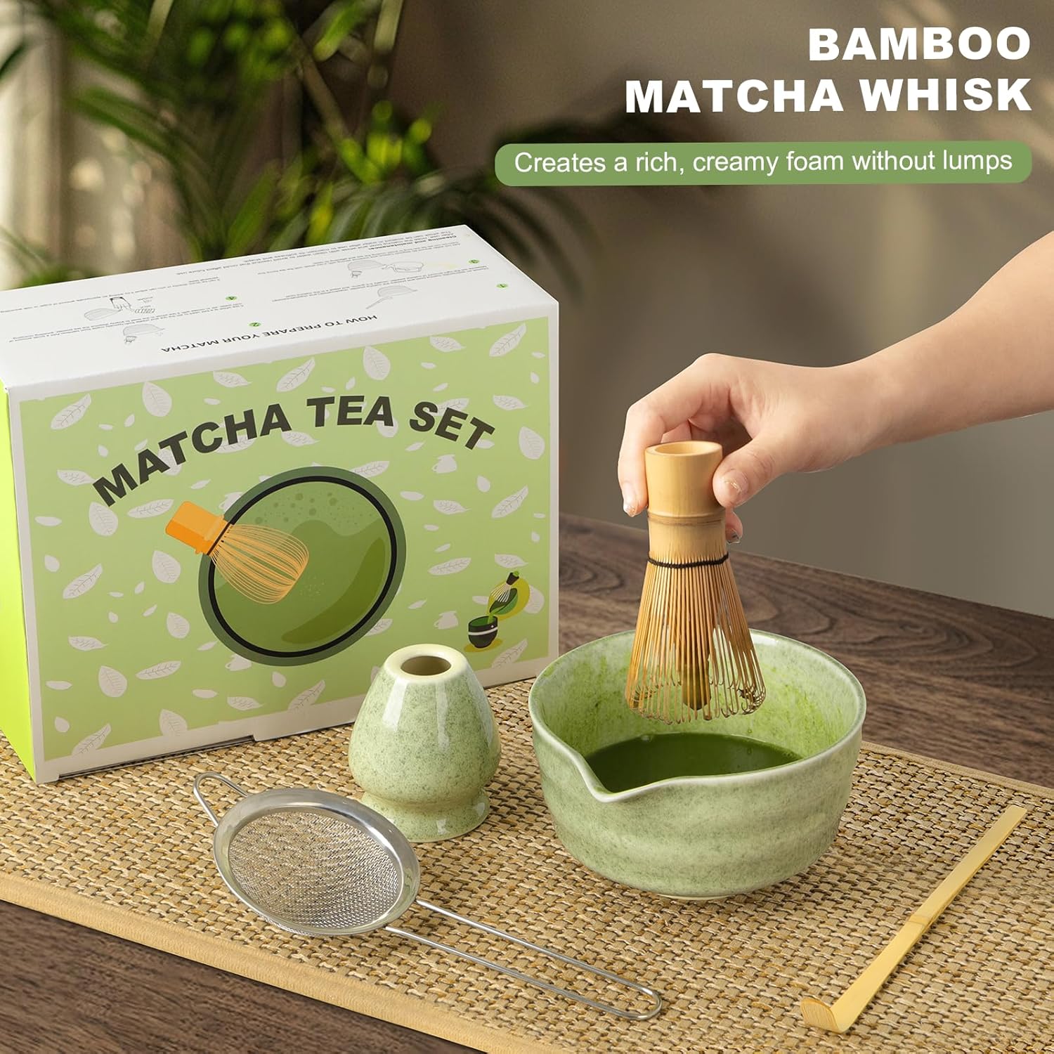 Thumbnail 3 de Dayacoco Matcha Whisk Set 500 ml bowl