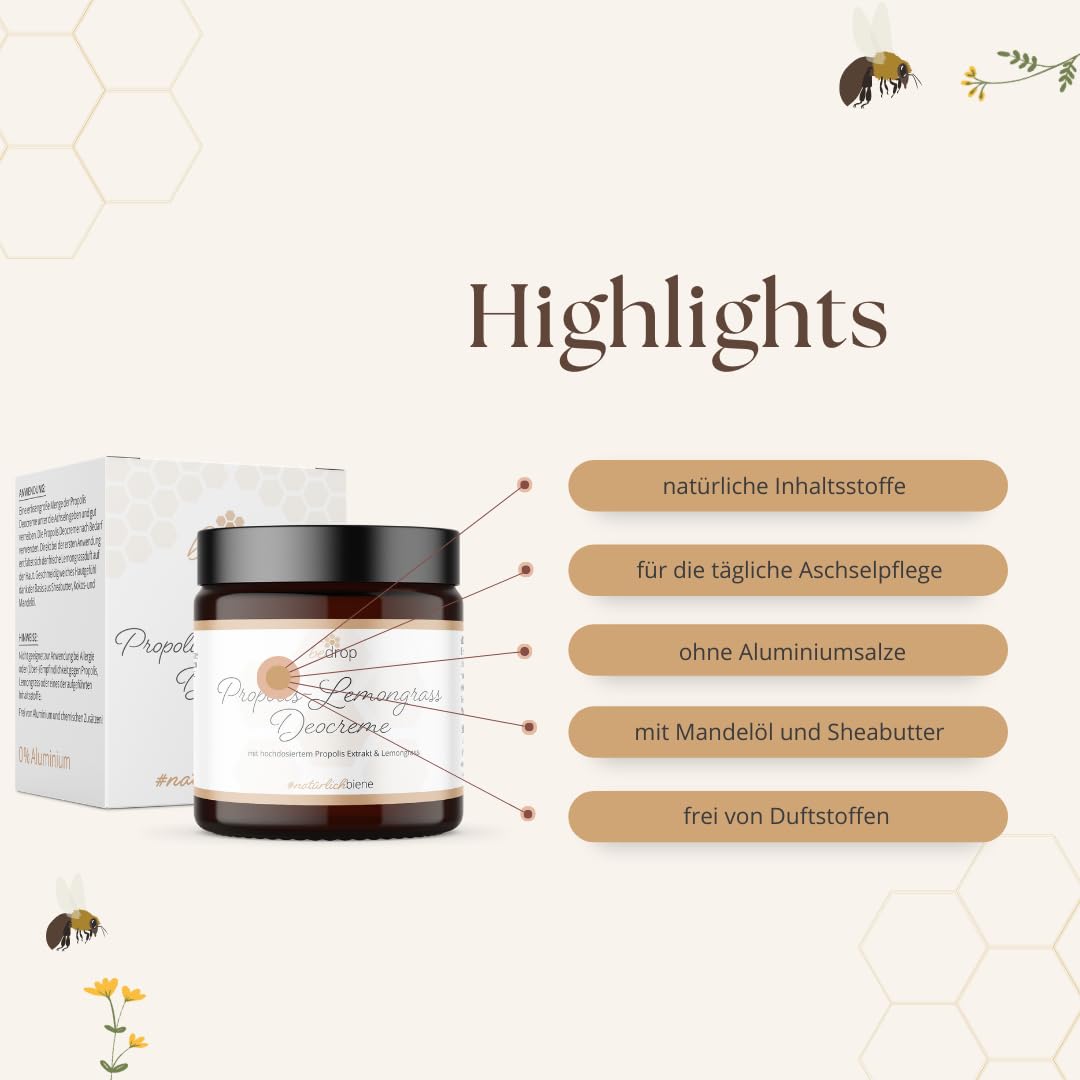 Thumbnail 4 de bedrop Propolis Deo Creme Lemongrass 30ml