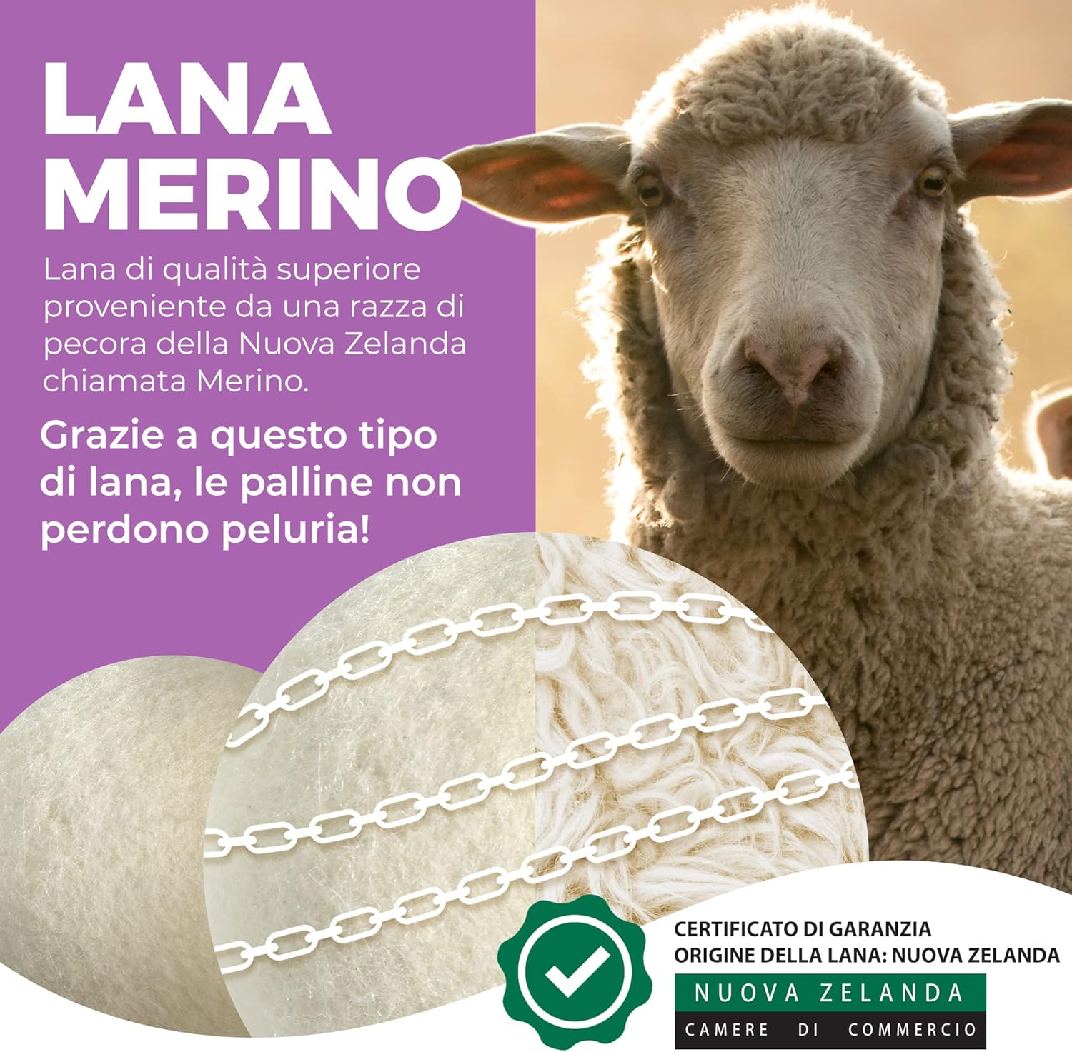 Thumbnail 4 de Novità Palline per Asciugatrice di Lana con Olio al Profumo di Talco – Made in EU