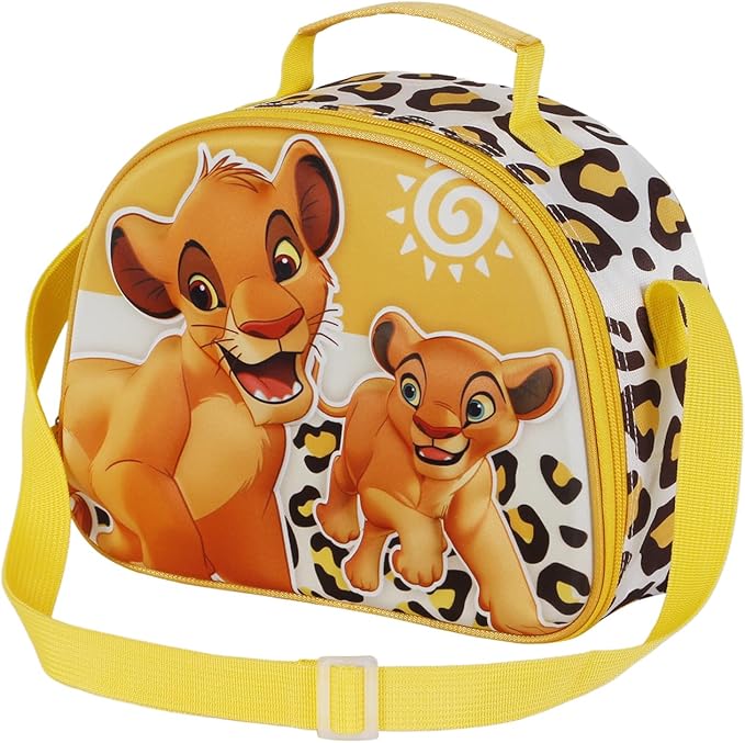 Disney El Rey León Bolsa Portamerienda 3D Amarillo Africa 🦁